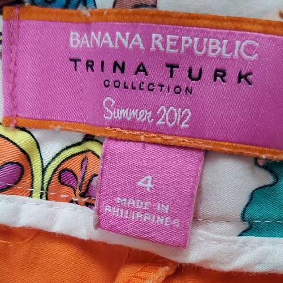 Trina Turk Banana Republic Collection Orange Shorts - Picture 6 of 6